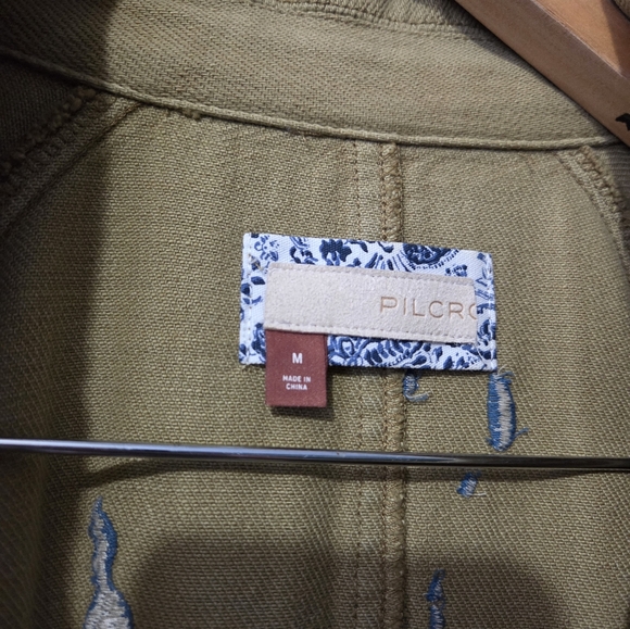 Pilcro Embroidered Coat Size Medium - Picture 4 of 8